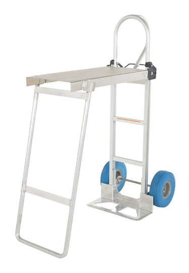 HAND TRUCK W/FOLDING PLATFORM BLUE WHEEL